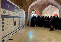 بازدید جمعی از مشاوران امور بانوان دستگاه‌های اجرایی استان اردبیل از نمایشگاه قاب توسعه