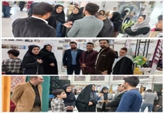 در حاشیه دومین روز از نمایشگاه توانمندی بانوان، هم افزایی و تبادل نظر جوانان با مدیرکل دفتر امور بانوان و خانواده استانداری